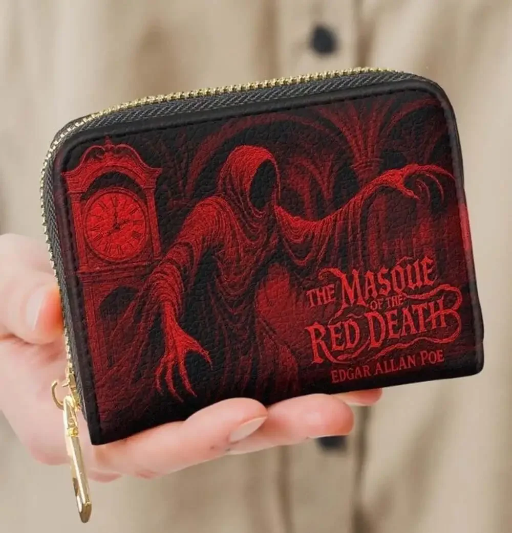 Masque of the Red Death Mini Wallet Horror Goth Halloween Edgar Allan Poe New